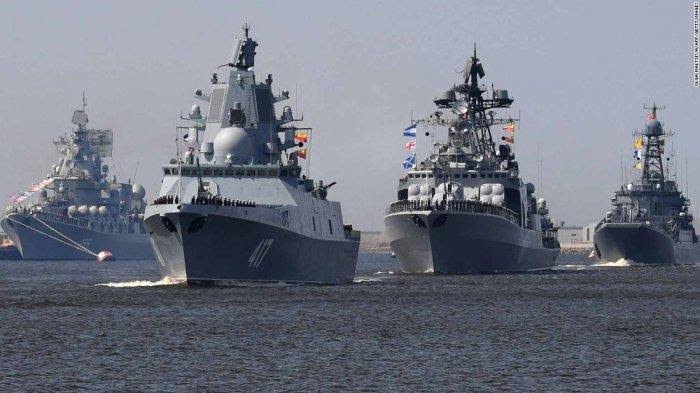Foto: ilustrasi kapal perang Rusia