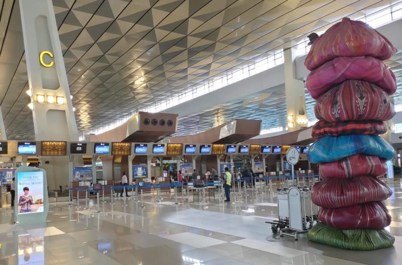 Suasana di Bandara Soekarni Hatta (AP II)