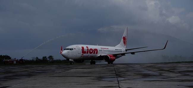 Pesawat Lion Air jelang lepas landas (ist)