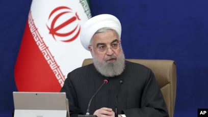 Presiden Hassan Rouhani di Teheran, Iran, Rabu (6/1/2021).