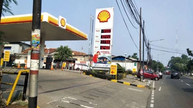 SPBU Shell di Jakarta (foto :VIVA/Jeffry Yanto)