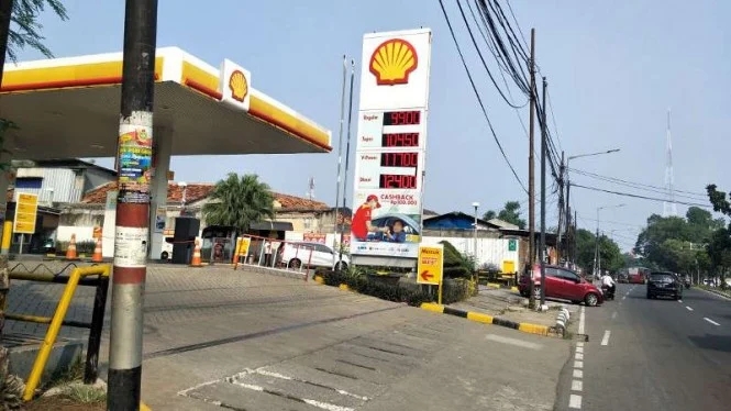 SPBU Shell di Jakarta (foto :VIVA/Jeffry Yanto)