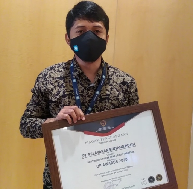 Pelayaran Bintang Putih Raih Penghargaan OP Priok Award di Kategori