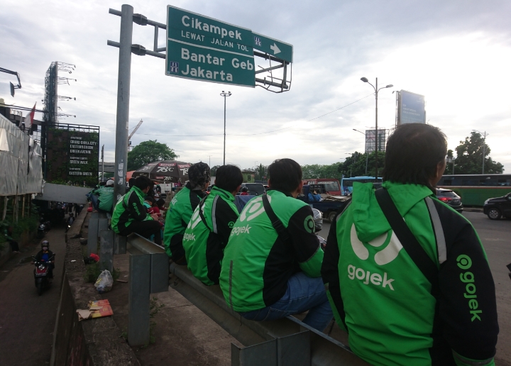 Penggendara Gojek. Foto:Ist.