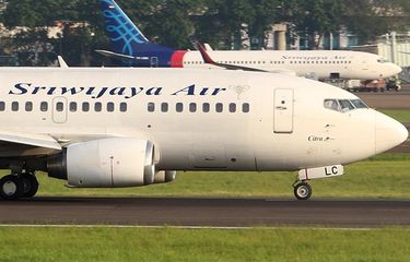 B737-500 Sriwijaya Air registrasi PK-CLC, dengan nosename Citra. Pesawat ini jatuh di perairan Kepulauan Seribu pada Sabtu (9/1/2021).(Jetphotos.com/Abdiel Irvan)