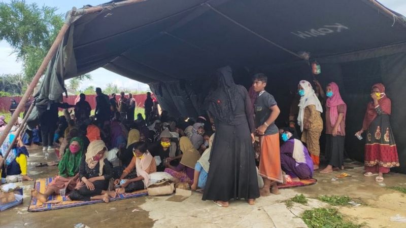 Pemerintah kota Lhokseumawe mengatakan, 297 orang pengungsi Rohignya itu sudah dipindahkan ke kantor Balai Latihan Kerja (BLK) di kota itu. (Foto:BBCIndonesia/Hidayatullah)