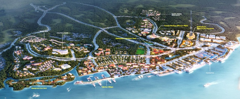 Ilustrasi  Vision Masterplan Kawasan Bakauheni Harbour City