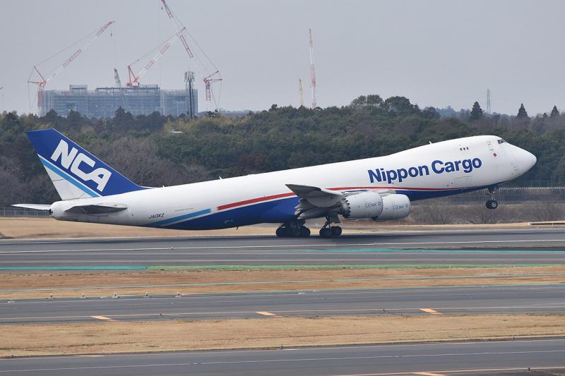 Pesawat Boeing 747F Nippon Cargo. Foto: Alan Wilson melalui Wikimedia