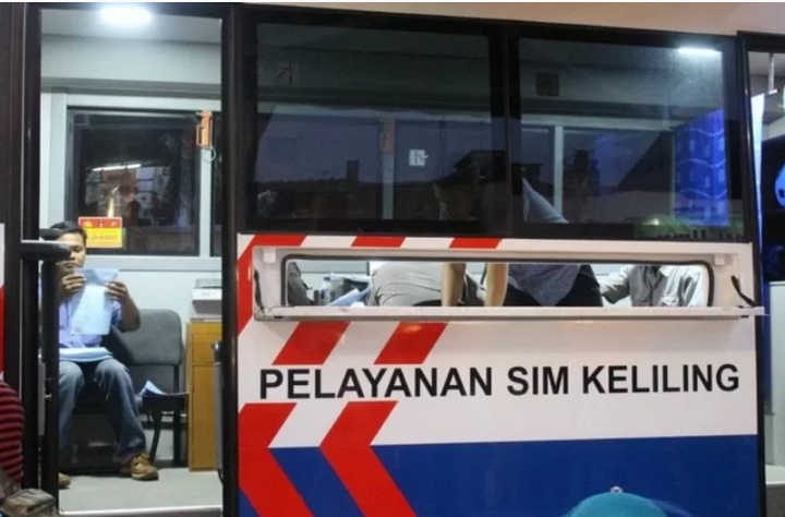 Ilustrasi mobil SIM keliling