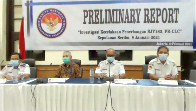 Laporan awal KNKT atas musibah Sriwijaya Air SJ 182