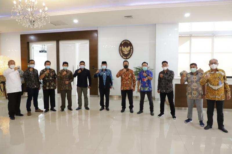 Pertemuan HNSI Tegal di kantor Kementerian Kelautan dan Perikanan. (Istimewa)