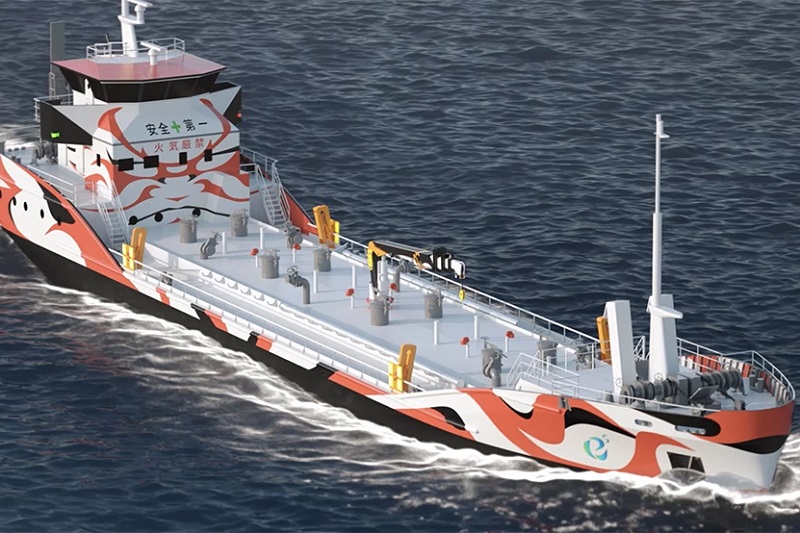 Kapal yang berbobot 499 ton ini akan menggunakan dua paket baterai lithium-ion 1.740 kWh Orca yang dibuat oleh Corvus Energy. Foto: Tek.id