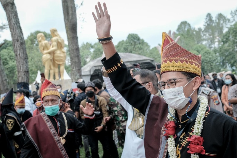 Menparekraf Sandiaga Uno sapa warga Dairi