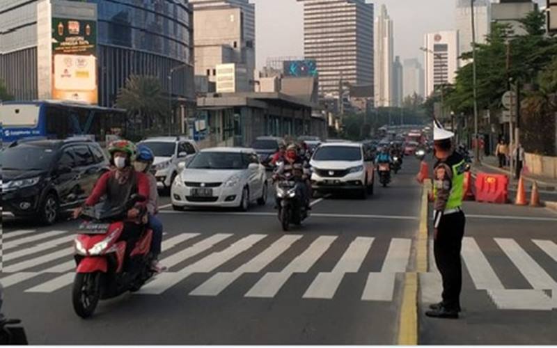 Jalanan di Jakarta lancar.