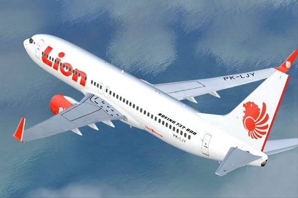 Ilustrasi Pesawat Lion Air.