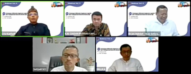 Webinar Alih Moda Angkutan Logistik 