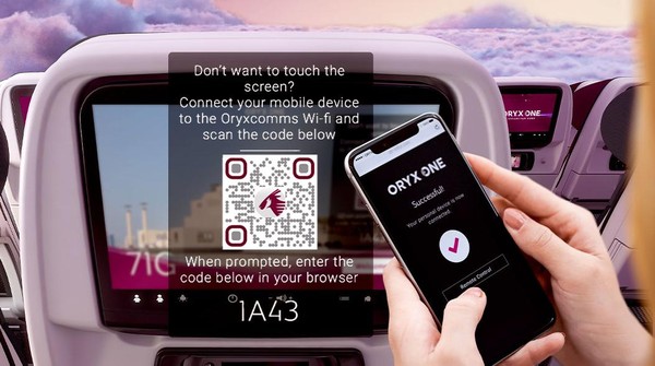 Foto: Inflight entertainment baru Qatar Airways (dok. Qatar Airways)