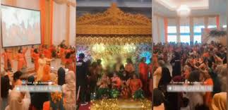 Tamu Pesta Nikah berdesakan di Samarinda viral di Medsos.