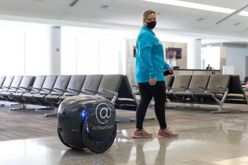 Robot Gita memiliki kargo berkapasitas 40 pon atau sekitar 18 kg | Twitter/@PHLAirport