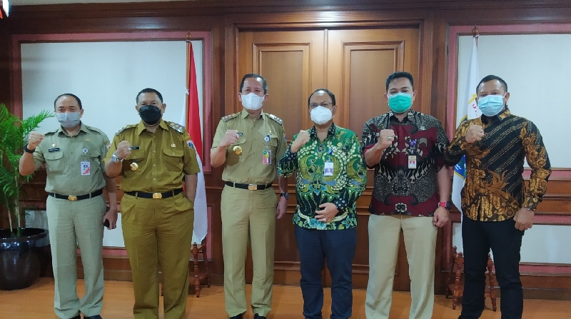 KSOP Marunda bersama Walikota saat kunjungan Silaturahmi di Kantor Wali Kota Jakarta Utara