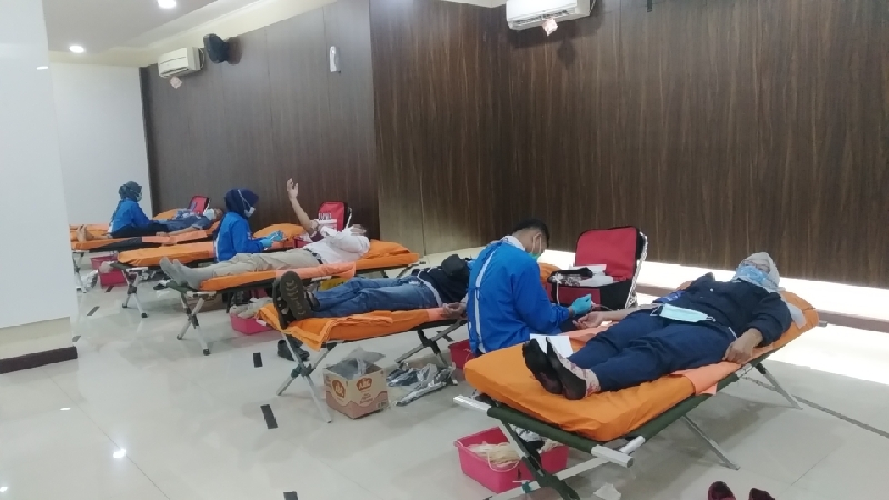 Donor darah di TPK Koja, Jakarta Utara