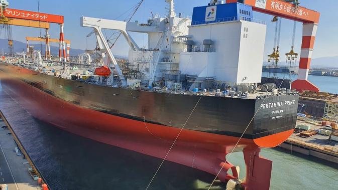 Kapal Pertamina Prime yang telah melaksanakan pemotongan baja (steel cutting) pada 20 Desember 2019 ini menurut rencana akan melakukan uji coba di laut (sea trial) di Kepulauan Goto, Prefektur Nagasaki, Jepang.