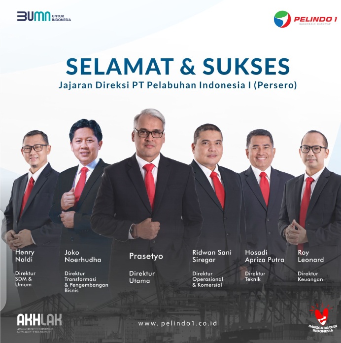 Jajaran baru Direksi Pelindo I