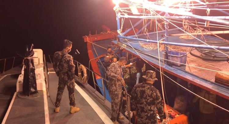PSDKP mengamankan kapal nelayan yang melakukan pelanggaran operasional. (Istimewa)