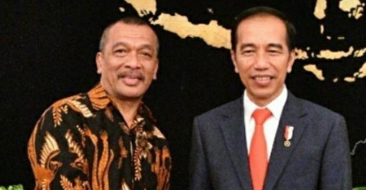 Presiden Joko Widodo dan Ketua MSH James Talakua