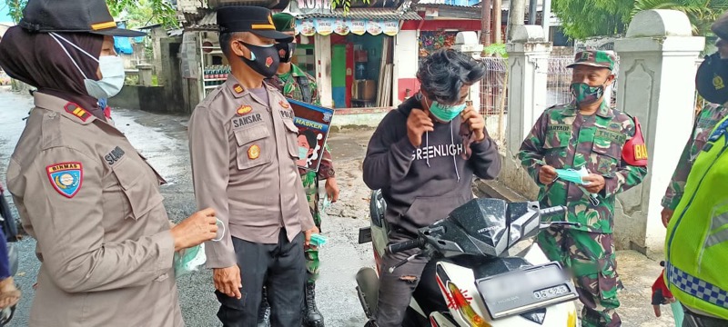 Tiga pilar Kota Bekasi kembali melakukan kegiatan Operasi Yustisi Penegakan Disiplin Prokes (protokol kesehatan) Covid-19. Foto: Polres Bekasi.
