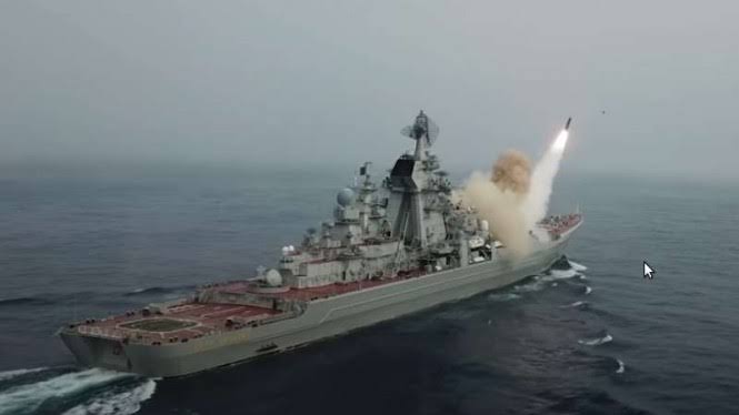 Kapal Perang Angkatan Laut Rusia. (Youtube)