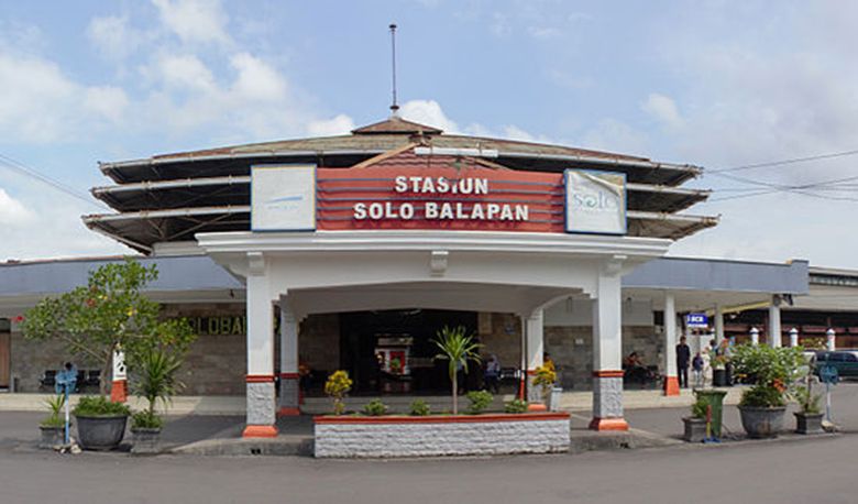 Stasiun Solo Balapan, meeupakan salah satu akses transportasi menuju ke sejumlah daerah.(Ilustrasi)