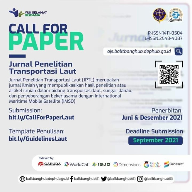 Call dor Paper Jurnal Penelitian Transportasi Laut