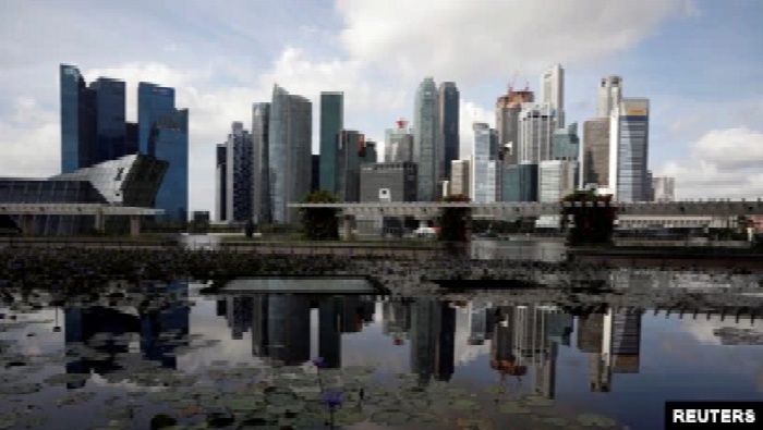 Pemandangan gedung pencakar langit di Singpura, 25 Januari 2021. (FOTO:REUTERS)