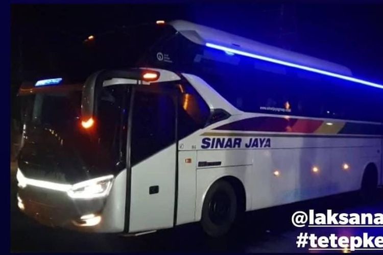 Bus AKAP baru PO Sinar Jaya. Foto: Kompas.com.