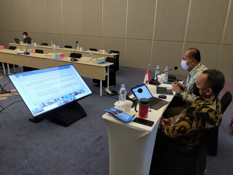 Ditjen Perhubungan Laut hadir virtual dalam Intersessional Discussion on Covid 19 : Responses of ASEAN member States to Seafarere Acces to Crew Change, Repatriation, and National Vaccination Programmes