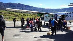 Bandara Aminggaru di Distrik Ilaga, Kabupaten Puncak, Papua.  