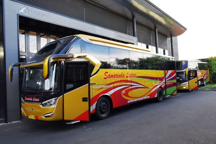 Bus AKAP Perusahaan Samanrida Lestari. Foto: Kompas.com.