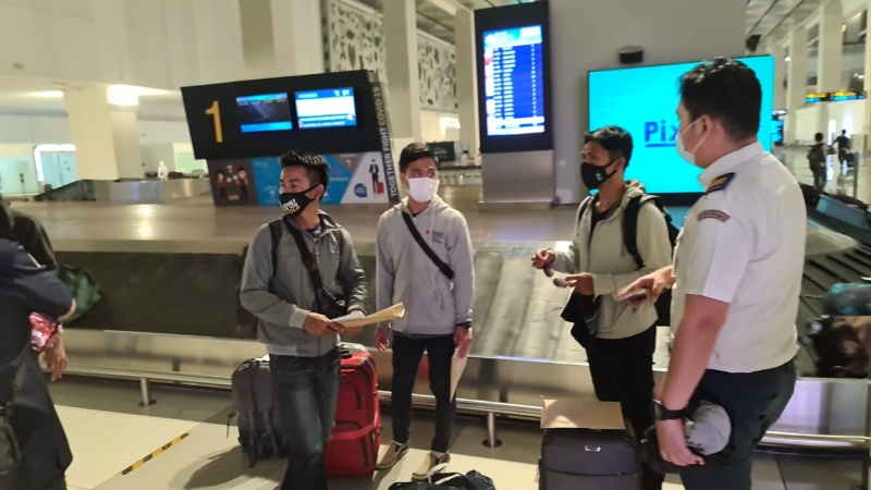 172 awak kapal tiba di Bandara Internasional Soekarno-Hatta usai terbang dari Fiji