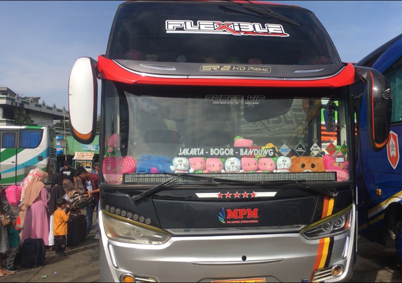Bus MPM tiba di Terminal Induk Kota Bekasi, Sejin (21/6/2021). Foto: BeritaTrans.com.