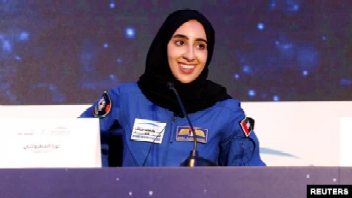 Nora al-Matrooshi (28 tahun), astronaut perempuan Arab pertama, dalam wawancara di Dubai, Uni Emirat Arab, 7 Juli 2021.