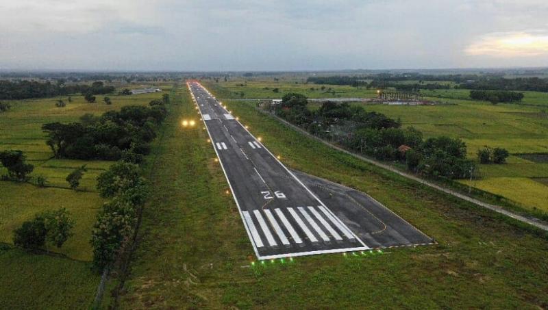 Landasan pacu Bandara Ngloram, Blora.(Istimewa)