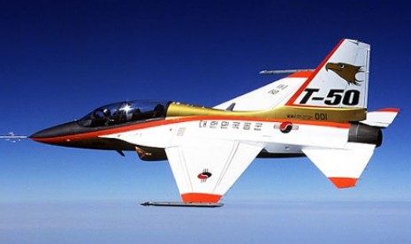 Pesawat latih Jet T-50 milik Korea Selatan. Foto:istimewa/mortzortigoza.blogspot.com