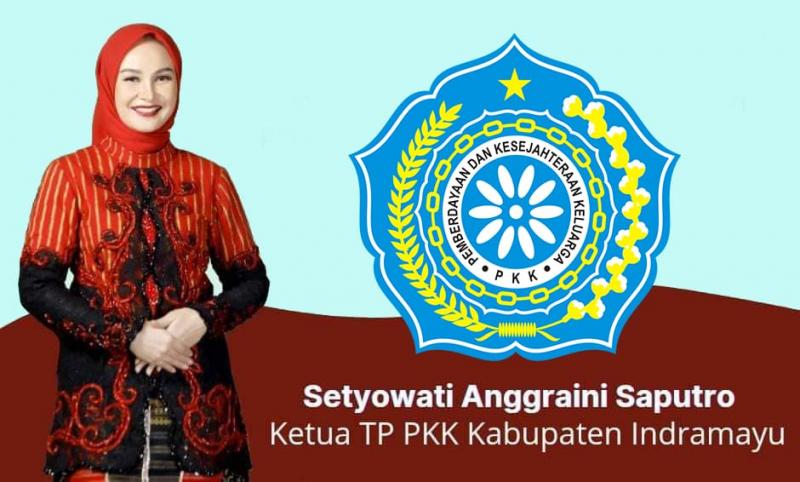 Setyowati Anggraini Saputro saat  menjabat Ketua TP PKK Kabupaten Indramayu. (Ist.)