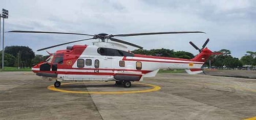Warna baru Helikopter Super Puma Skadron 45 (fb skadron45)