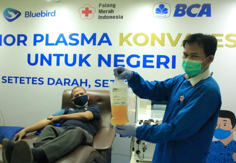 Rangkaian dari kerja sama Bluebird Group dengan PMI, dengan dukungan dari PT Bank Central Asia dalam membantu percepatan penanganan pandemi.