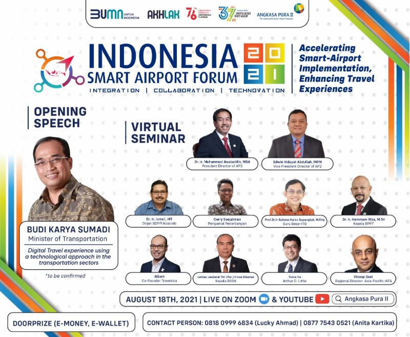 Seminar virtual ISAF 2021 menghadirkan Menhub sebagai Keynote Speaker