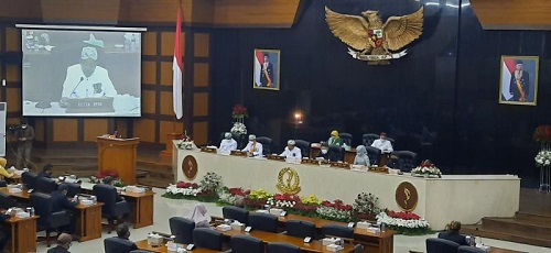 Rapat Paripurna Memperingati Hari Jadi ke- 76 Provinsi Jawa Barat Tahun 2021 di Gedung DPRD Jabar, Jalan Diponegoro, Kota Bandung, Kamis (19/08/2021). (Ist.)