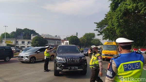 Jalur ganjil genap di Jakarta (Adhyasta Dirgantara/detikcom)