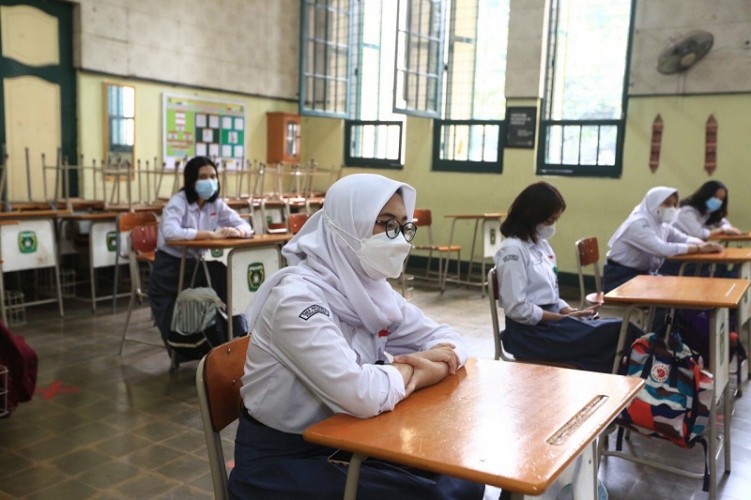 Suasana pembelajaran tatap muka (PTM). (Ist.)